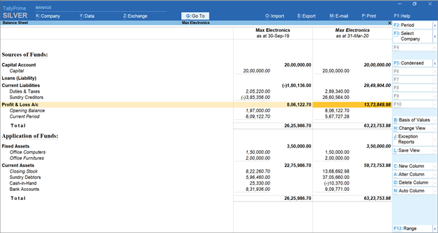 Tally Generated Balance Sheet Gives An Overview Of Finances Tally Generated Balance Sheet Gives An Overview Of Finances